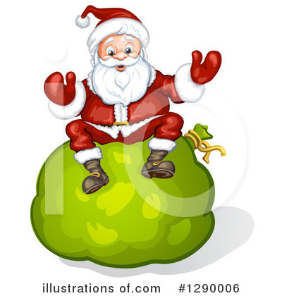 Royalty-Free (RF) Santa Clipart Illustration by merlinul - Stock Sample #1290006
