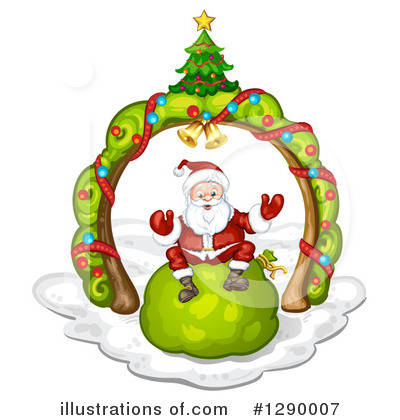 Royalty-Free (RF) Santa Clipart Illustration by merlinul - Stock Sample #1290007