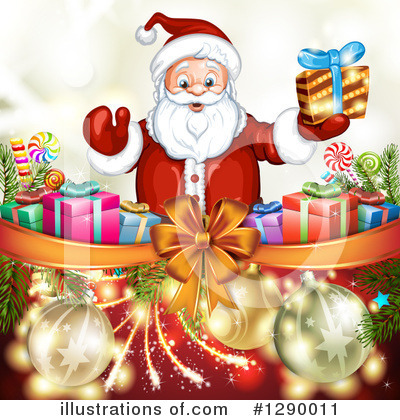 Royalty-Free (RF) Santa Clipart Illustration by merlinul - Stock Sample #1290011
