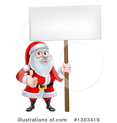 Royalty-Free (RF) Santa Clipart Illustration by AtStockIllustration - Stock Sample #1303419