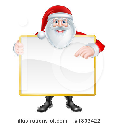 Royalty-Free (RF) Santa Clipart Illustration by AtStockIllustration - Stock Sample #1303422