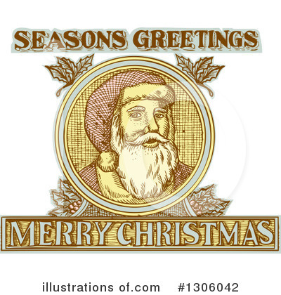 Royalty-Free (RF) Santa Clipart Illustration by patrimonio - Stock Sample #1306042