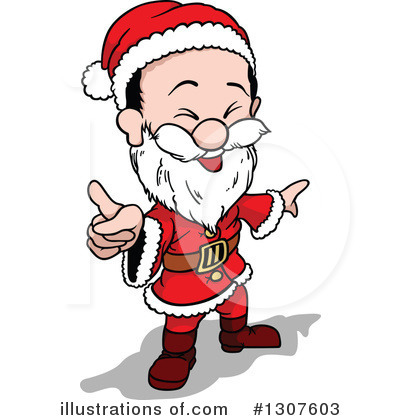 Royalty-Free (RF) Santa Clipart Illustration by dero - Stock Sample #1307603