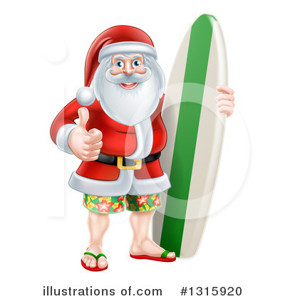 Royalty-Free (RF) Santa Clipart Illustration by AtStockIllustration - Stock Sample #1315920