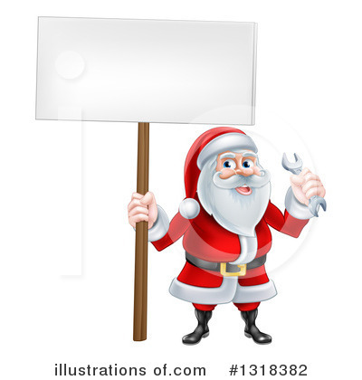 Royalty-Free (RF) Santa Clipart Illustration by AtStockIllustration - Stock Sample #1318382