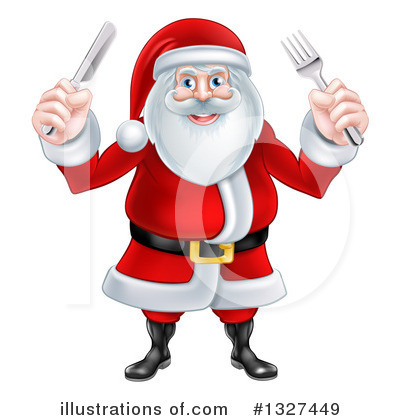 Santa Snack Clipart #1327449 by AtStockIllustration