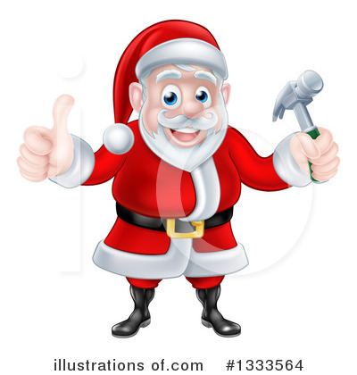 Royalty-Free (RF) Santa Clipart Illustration by AtStockIllustration - Stock Sample #1333564