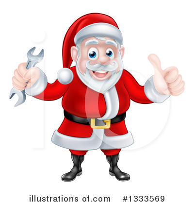Royalty-Free (RF) Santa Clipart Illustration by AtStockIllustration - Stock Sample #1333569