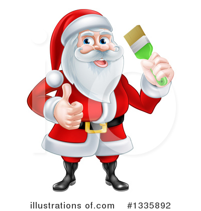 Royalty-Free (RF) Santa Clipart Illustration by AtStockIllustration - Stock Sample #1335892