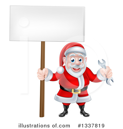 Royalty-Free (RF) Santa Clipart Illustration by AtStockIllustration - Stock Sample #1337819