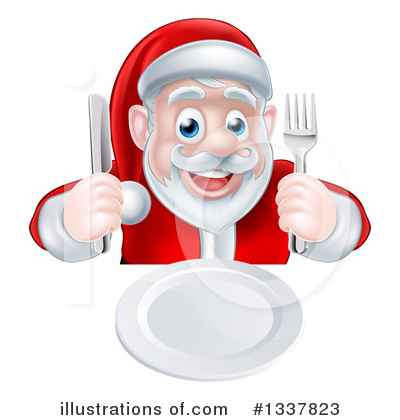 Santa Snack Clipart #1337823 by AtStockIllustration
