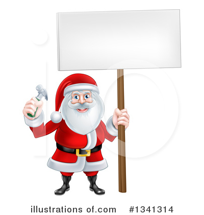 Royalty-Free (RF) Santa Clipart Illustration by AtStockIllustration - Stock Sample #1341314