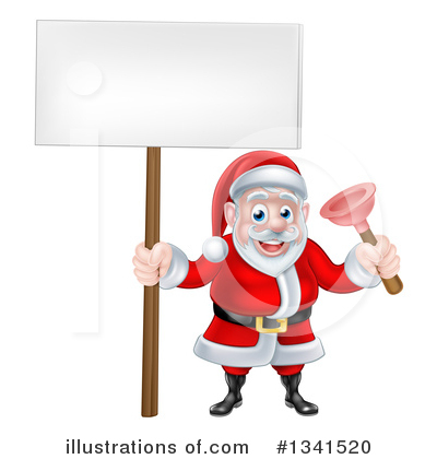 Royalty-Free (RF) Santa Clipart Illustration by AtStockIllustration - Stock Sample #1341520