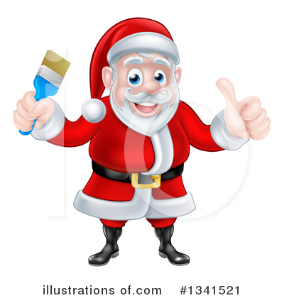 Royalty-Free (RF) Santa Clipart Illustration by AtStockIllustration - Stock Sample #1341521