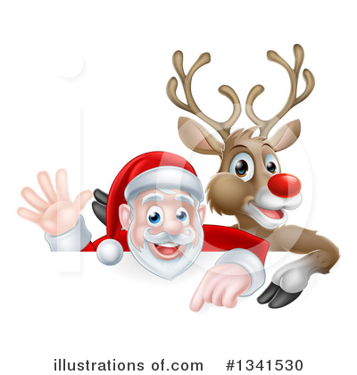 Royalty-Free (RF) Santa Clipart Illustration by AtStockIllustration - Stock Sample #1341530
