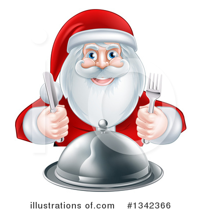 Santa Snack Clipart #1342366 by AtStockIllustration