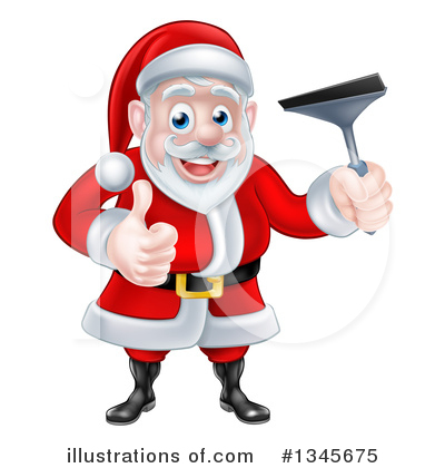 Royalty-Free (RF) Santa Clipart Illustration by AtStockIllustration - Stock Sample #1345675