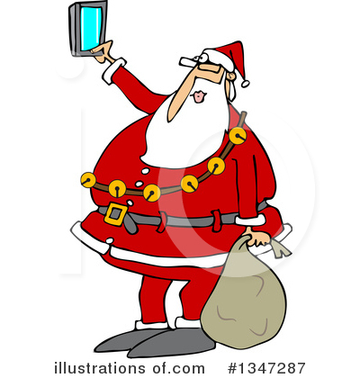 Royalty-Free (RF) Santa Clipart Illustration by djart - Stock Sample #1347287
