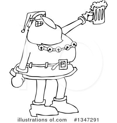 Royalty-Free (RF) Santa Clipart Illustration by djart - Stock Sample #1347291