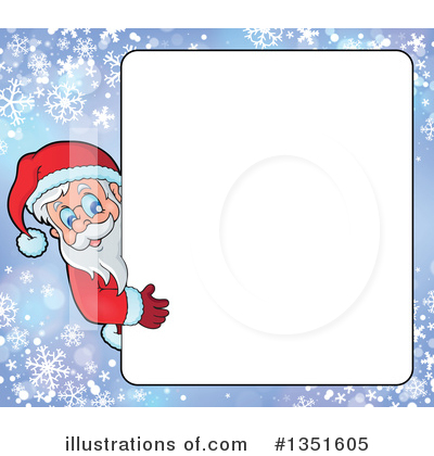 Royalty-Free (RF) Santa Clipart Illustration by visekart - Stock Sample #1351605
