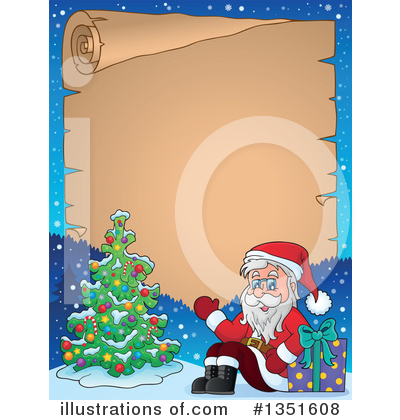 Royalty-Free (RF) Santa Clipart Illustration by visekart - Stock Sample #1351608