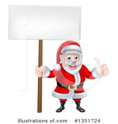 Royalty-Free (RF) Santa Clipart Illustration by AtStockIllustration - Stock Sample #1351724