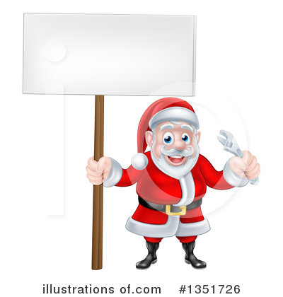 Royalty-Free (RF) Santa Clipart Illustration by AtStockIllustration - Stock Sample #1351726