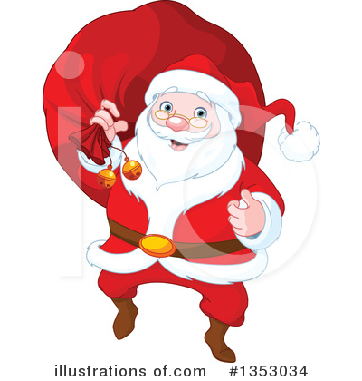 Royalty-Free (RF) Santa Clipart Illustration by Pushkin - Stock Sample #1353034