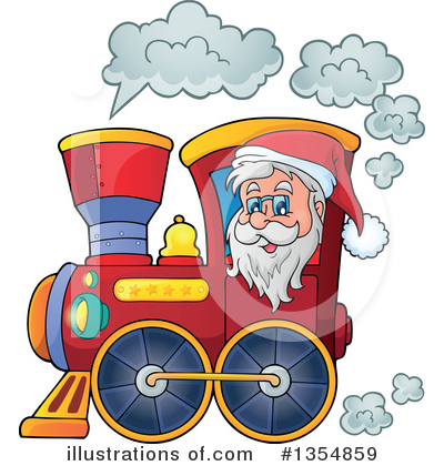 Royalty-Free (RF) Santa Clipart Illustration by visekart - Stock Sample #1354859