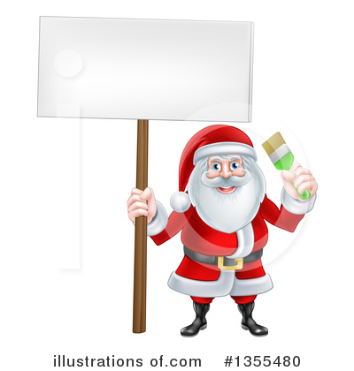 Royalty-Free (RF) Santa Clipart Illustration by AtStockIllustration - Stock Sample #1355480