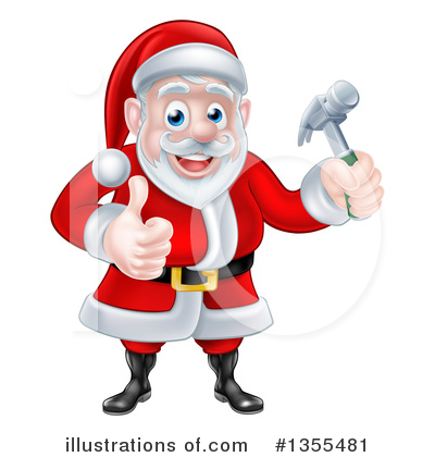 Royalty-Free (RF) Santa Clipart Illustration by AtStockIllustration - Stock Sample #1355481