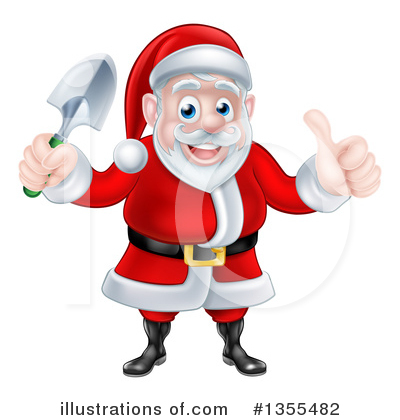 Royalty-Free (RF) Santa Clipart Illustration by AtStockIllustration - Stock Sample #1355482