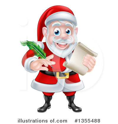 Royalty-Free (RF) Santa Clipart Illustration by AtStockIllustration - Stock Sample #1355488