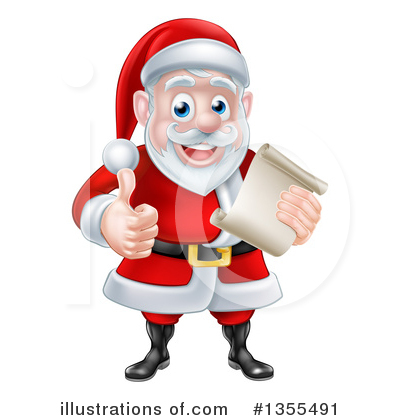 Royalty-Free (RF) Santa Clipart Illustration by AtStockIllustration - Stock Sample #1355491