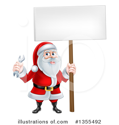 Royalty-Free (RF) Santa Clipart Illustration by AtStockIllustration - Stock Sample #1355492