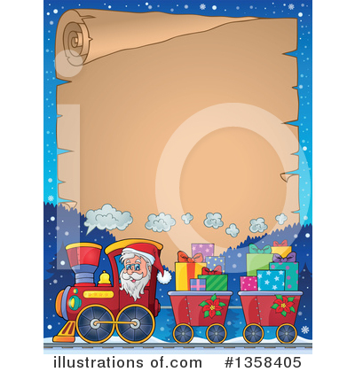 Royalty-Free (RF) Santa Clipart Illustration by visekart - Stock Sample #1358405