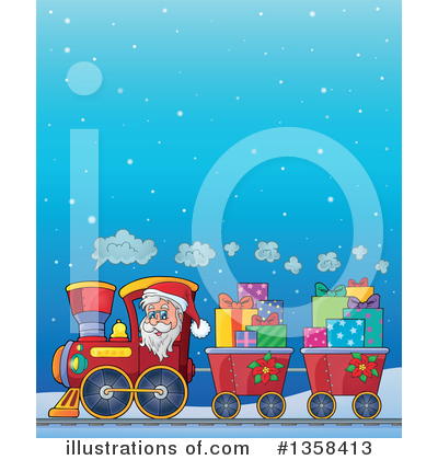 Royalty-Free (RF) Santa Clipart Illustration by visekart - Stock Sample #1358413