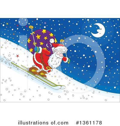 Royalty-Free (RF) Santa Clipart Illustration by Alex Bannykh - Stock Sample #1361178