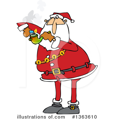 Royalty-Free (RF) Santa Clipart Illustration by djart - Stock Sample #1363610