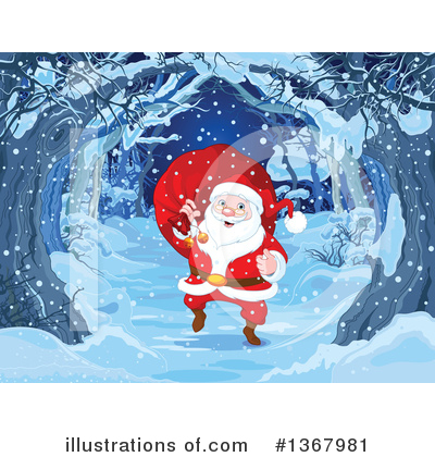 Royalty-Free (RF) Santa Clipart Illustration by Pushkin - Stock Sample #1367981