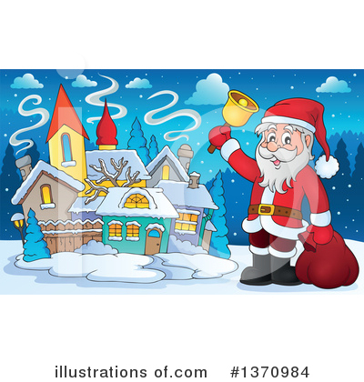 Royalty-Free (RF) Santa Clipart Illustration by visekart - Stock Sample #1370984