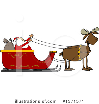 Royalty-Free (RF) Santa Clipart Illustration by djart - Stock Sample #1371571