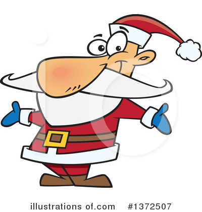Royalty-Free (RF) Santa Clipart Illustration by toonaday - Stock Sample #1372507