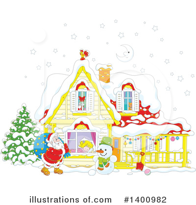 Christmas Eve Clipart #1400982 by Alex Bannykh