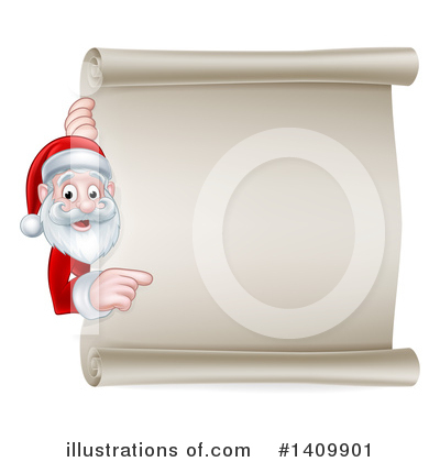 Royalty-Free (RF) Santa Clipart Illustration by AtStockIllustration - Stock Sample #1409901