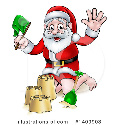 Royalty-Free (RF) Santa Clipart Illustration by AtStockIllustration - Stock Sample #1409903