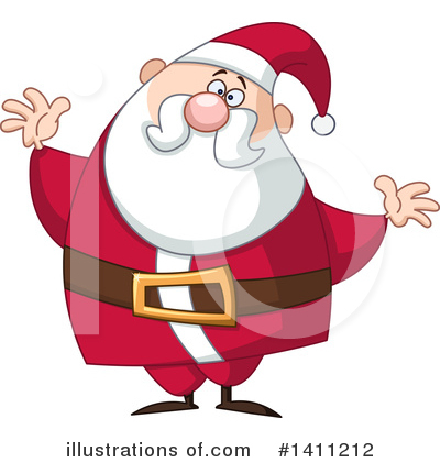 Royalty-Free (RF) Santa Clipart Illustration by yayayoyo - Stock Sample #1411212