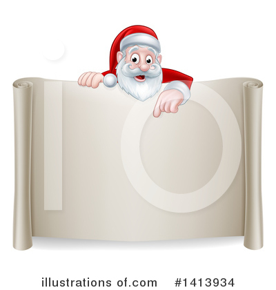 Royalty-Free (RF) Santa Clipart Illustration by AtStockIllustration - Stock Sample #1413934