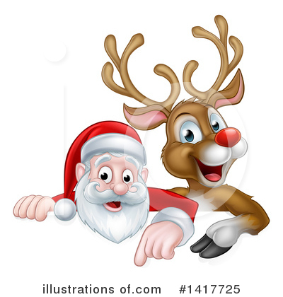 Royalty-Free (RF) Santa Clipart Illustration by AtStockIllustration - Stock Sample #1417725