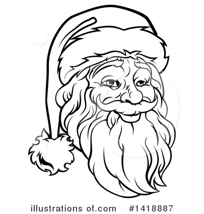 Royalty-Free (RF) Santa Clipart Illustration by AtStockIllustration - Stock Sample #1418887